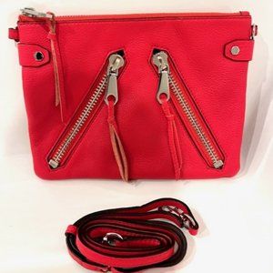 REBECCA MINKOFF leather crossbody red/orange ❤️